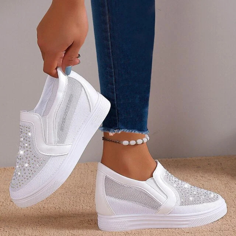 Valenzora | Fashion Kristall-Sneaker für Damen