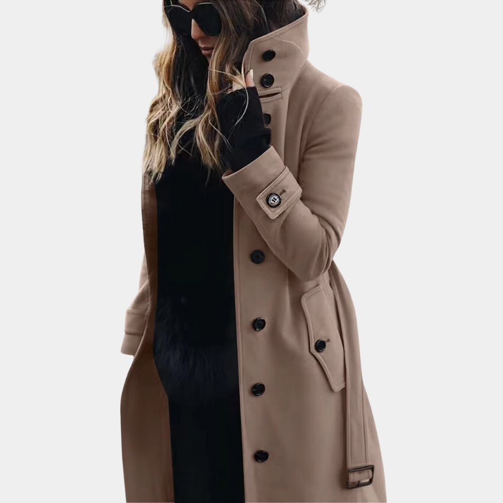 Valenzora | Klassischer wasserdichter Trenchcoat für Damen Zeitlos