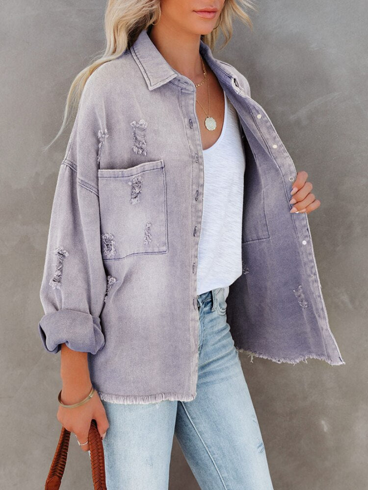 Valenzora | Trendige Jeansjacke für Damen – stilvoll und vielseitig