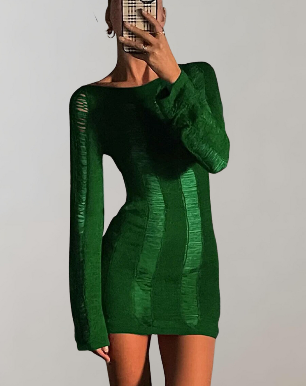 Valenzora - Long-sleeved mini dress