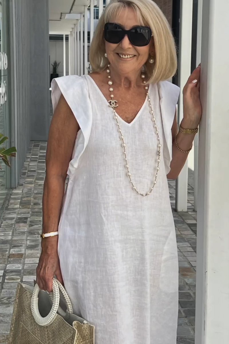 Valenzora | Casual dress made of cotton and linen