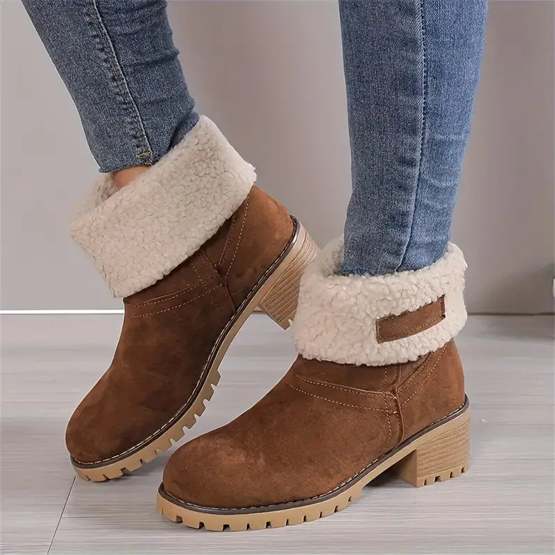 Schneestiefel mit Fleecefutter und mittelhohem Schaft