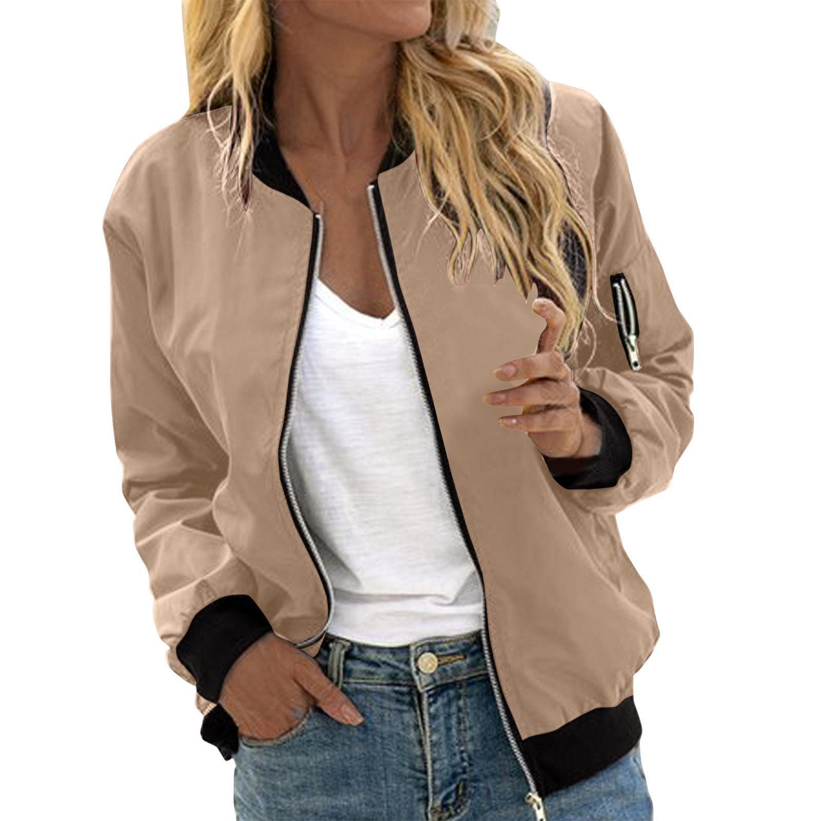Valenzora | Stylische klassische Bomberjacke mit Taschen – perfekt für jeden Anlass