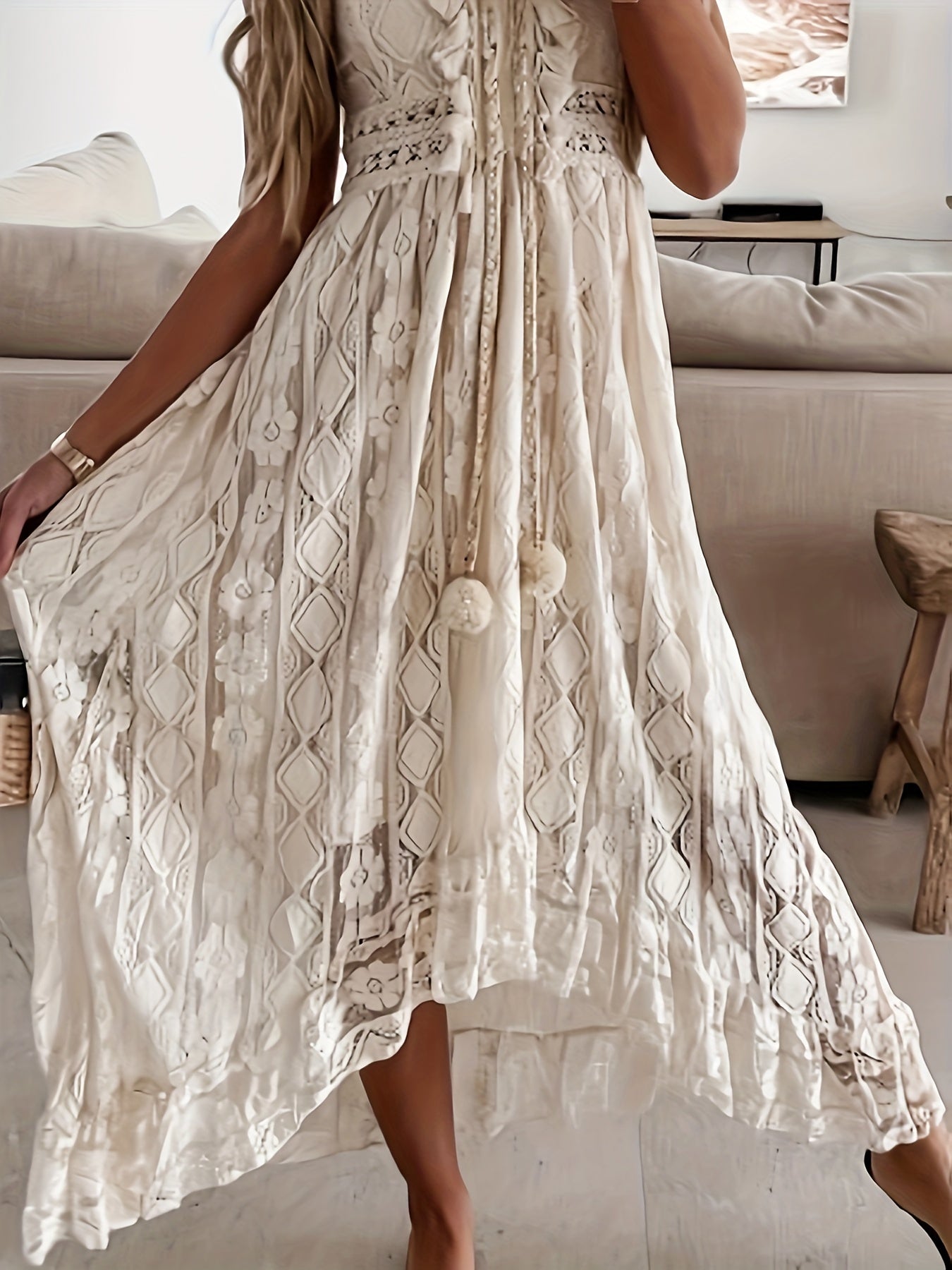 Valenzora | V-neck maxi dress for women