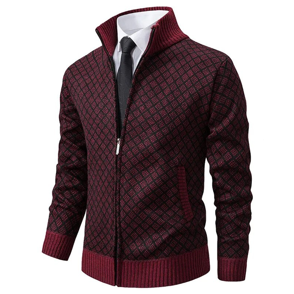 Gestrickter Jacquardpullover