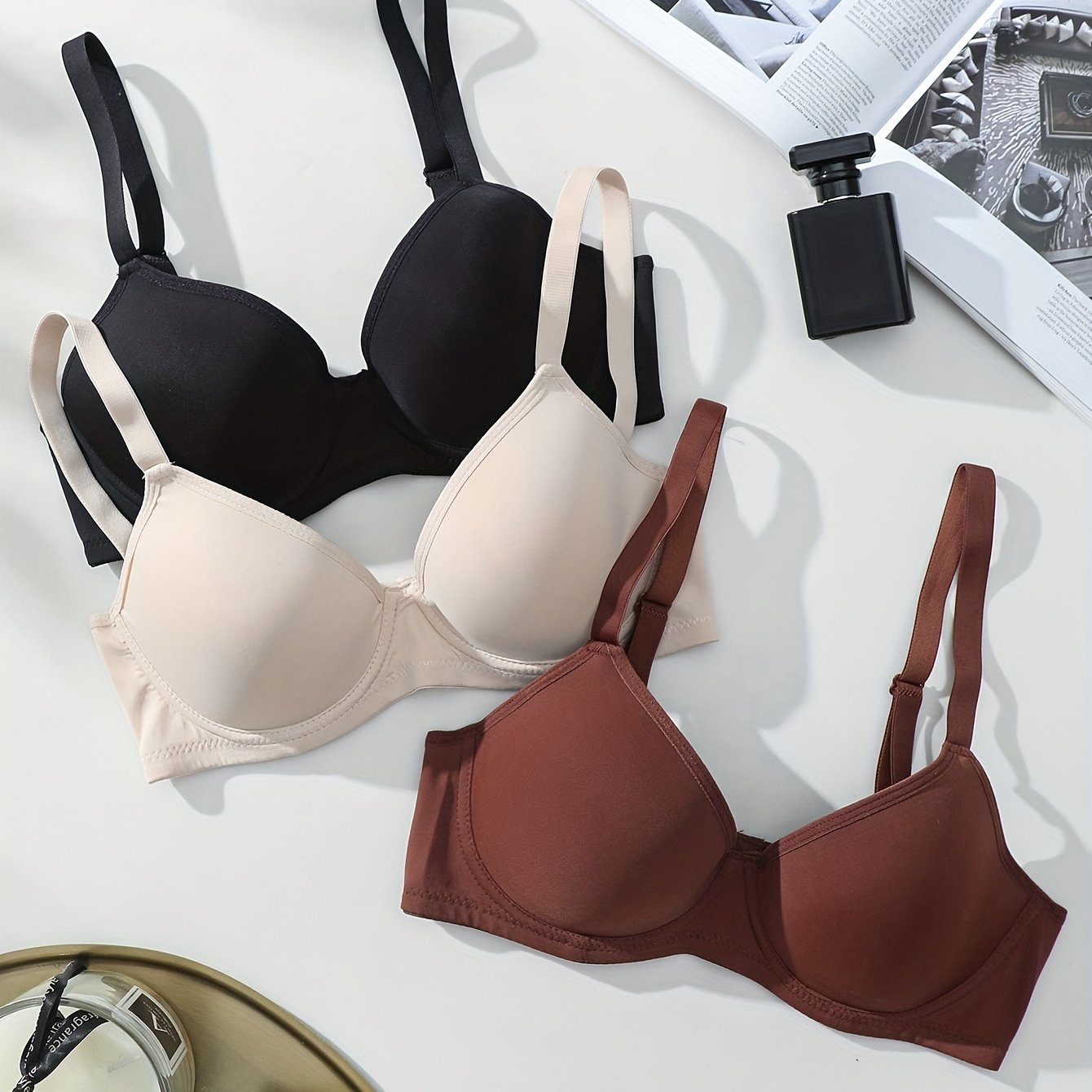 Valenzora | 3-Piece Seamless Anti-Rejection Push-up Bra