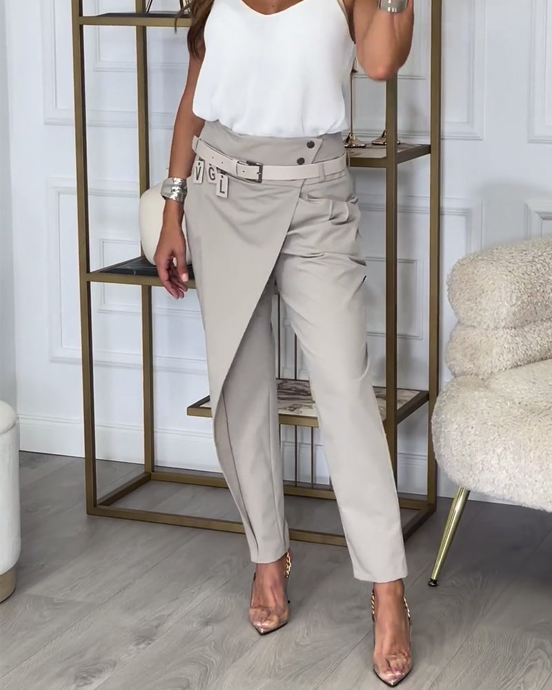 Valenzora | Patchwork-Hose mit Gürtel