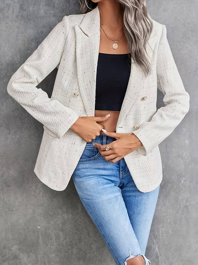 Valenzora | Long-sleeved blazer with lapel collar for women | Stylish and elegant