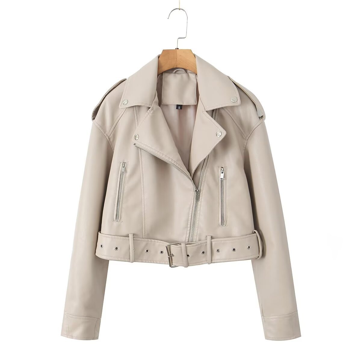 Valenzora | Waschbare Übergangs-Lederjacke für Damen*