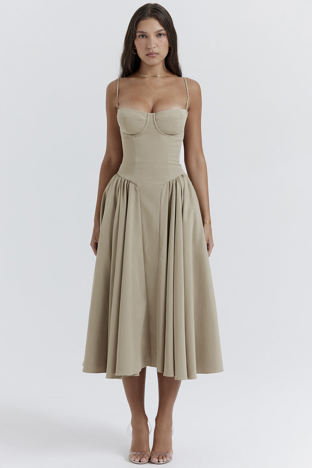 Dress with corset