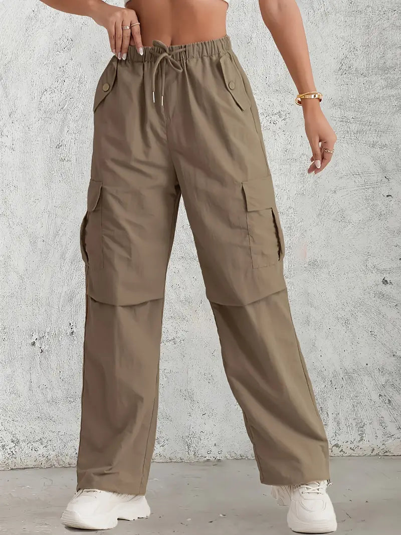 Valenzora | Cargohose mit hohem Bund – Damen-Utility-Hose