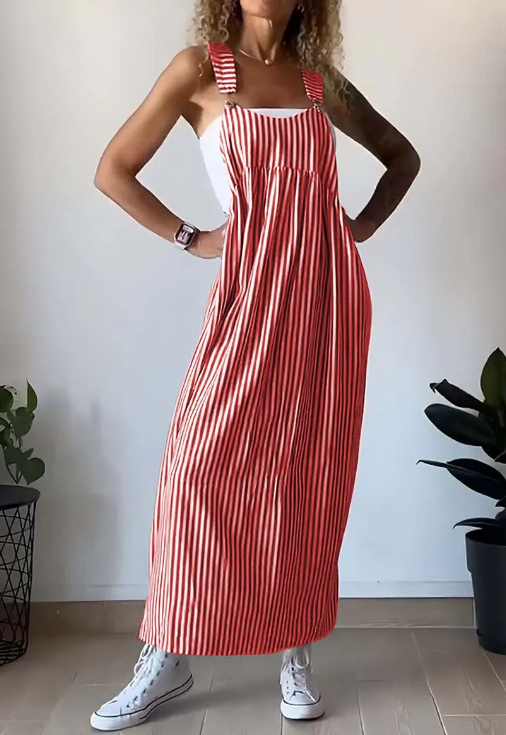 Alice™ | Lässiges Trägerkleid mit Streifen