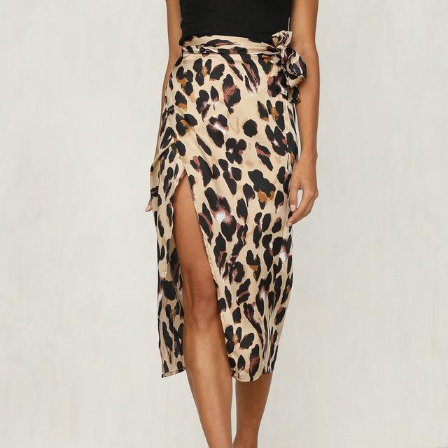 Valenzora | Eleganter Rock mit Leopardenmuster