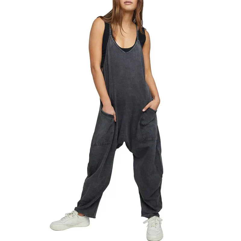 Valenzora | Ärmelloser Jumpsuit mit weitem Bein für Damen