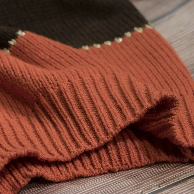 Valenzora | Women's Striped Long Sleeve Sweater