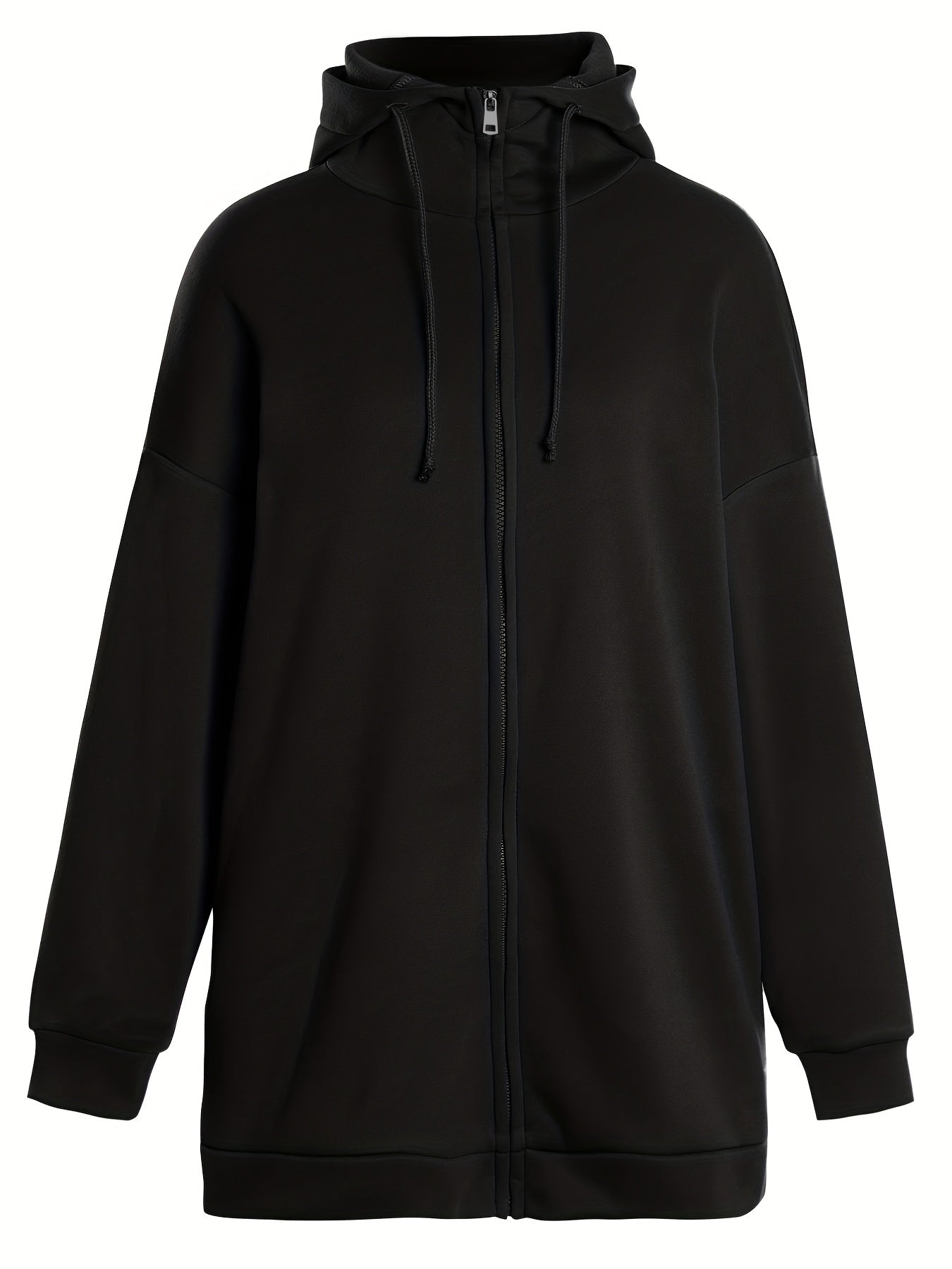 Valenzora | Comfort - Extrem bequemer langer Plüsch-Hoodie mit Reißverschluss und Kapuze für Damen