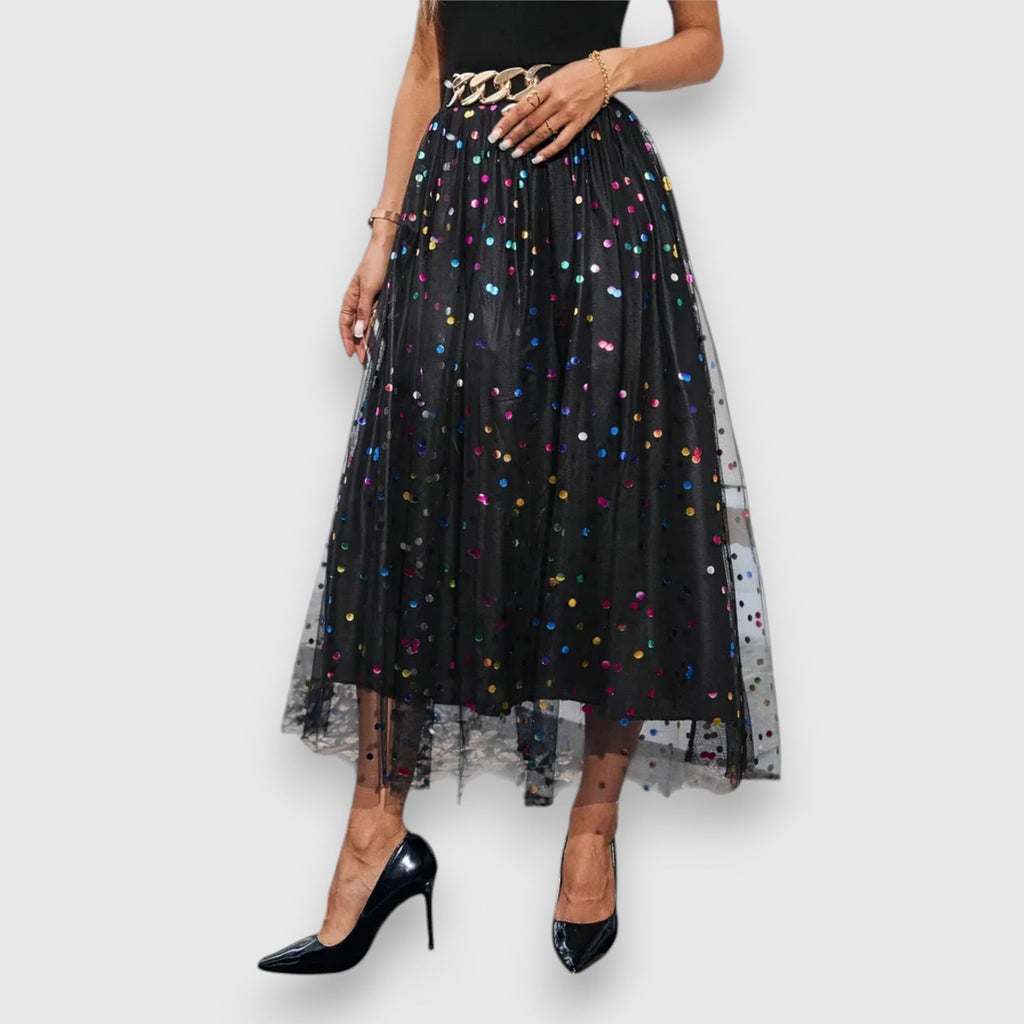 Valenzora | Colorful Polka Dot Skirt
