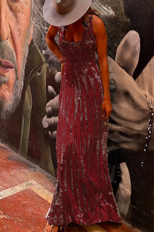 Valenzora | Rosiedress Criss Cross Open Back Tie Dye Maxi Dress