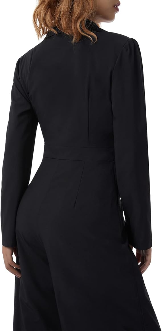 Valenzora Langarm-Jumpsuit mit schmaler Passform für Damen