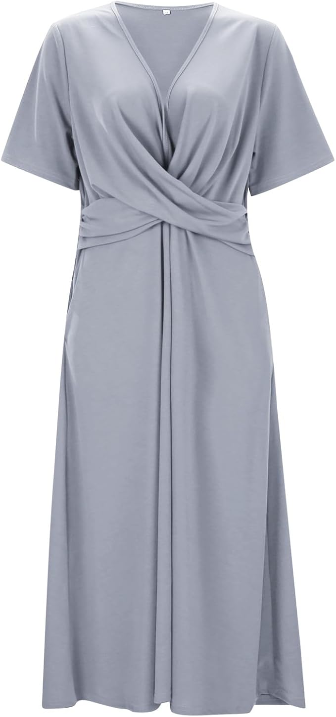 Valenzora | Crossover-Midikleid für Damen