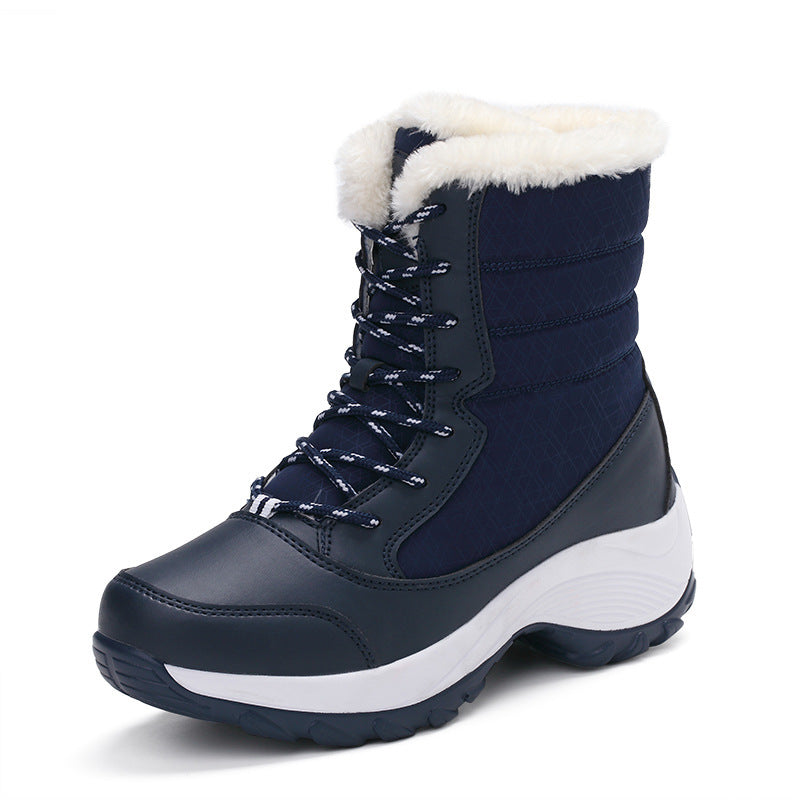Valenzora | Waterproof winter boots with plush lining, lace-up closure and sturdy sole