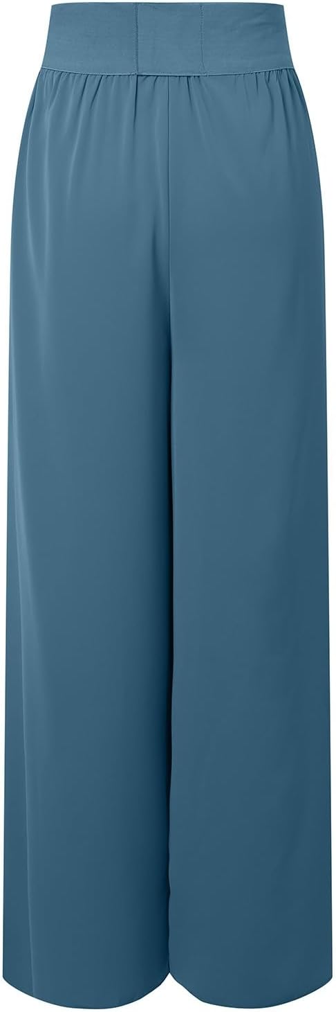 Women's airy culottes with side slits, size