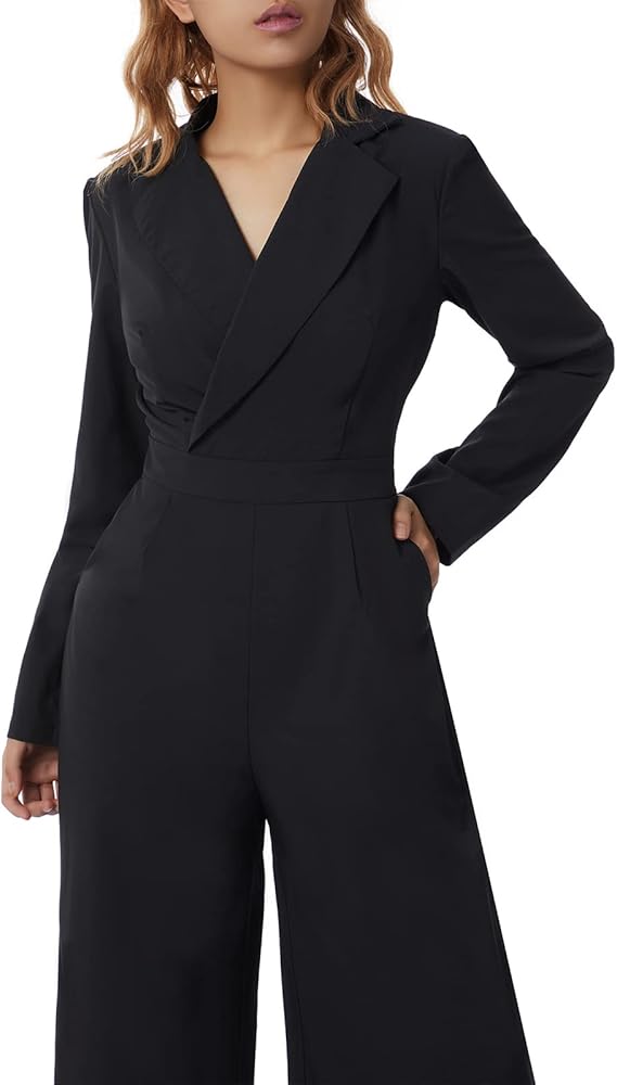 Valenzora Langarm-Jumpsuit mit schmaler Passform für Damen