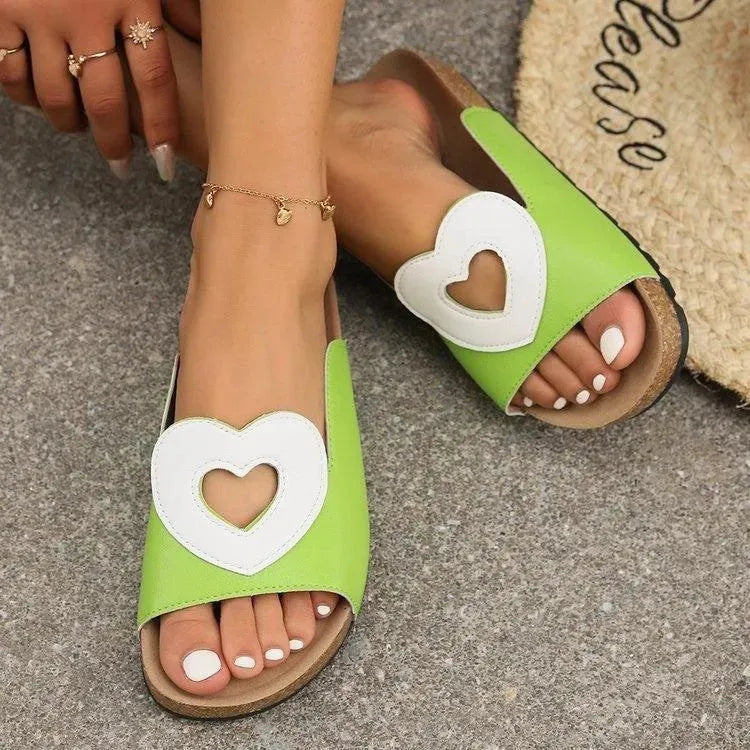 Valenzora | Sandals Love with Heart Shape Design