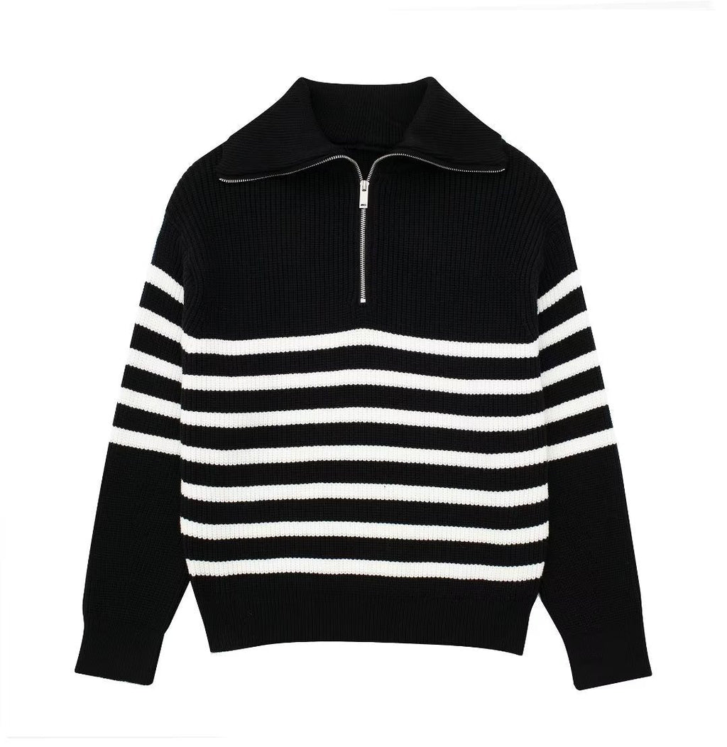 Valenzora | All Match Wollpullover mit offenem Kragen