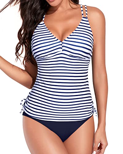 Valenzora | Adjustable cross-strap tankini swimsuits