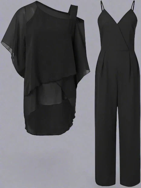Valenzora | Luxury Chiffon Set for Elegant Evenings