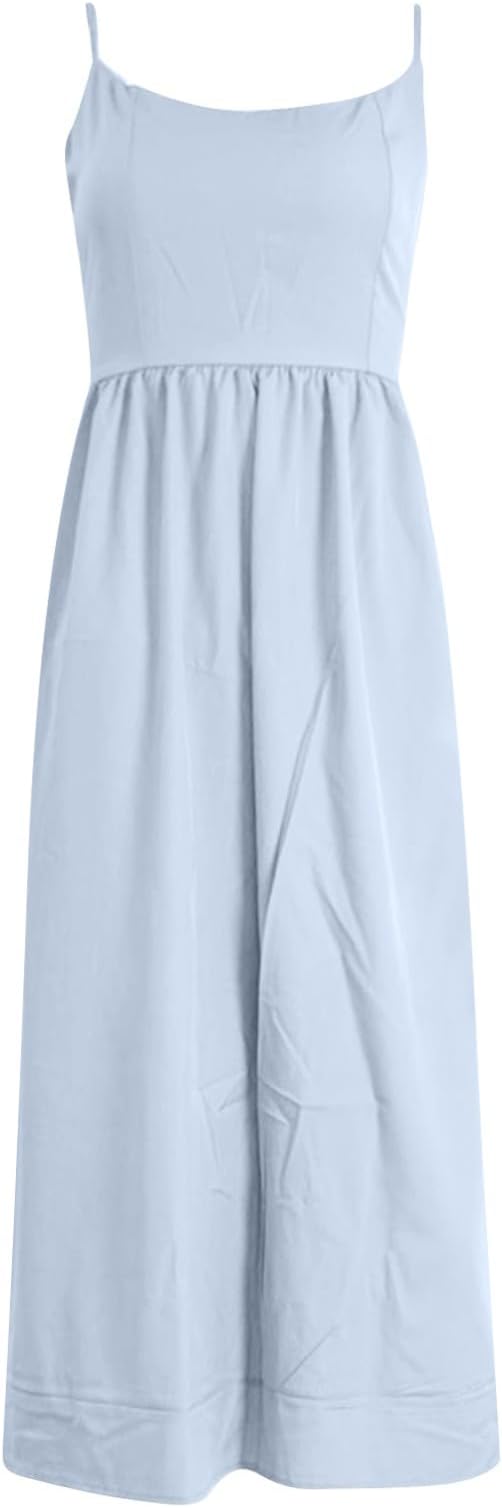 Valenzora | Midi dress, spaghetti straps, square neckline, flared skirt, elegant fit
