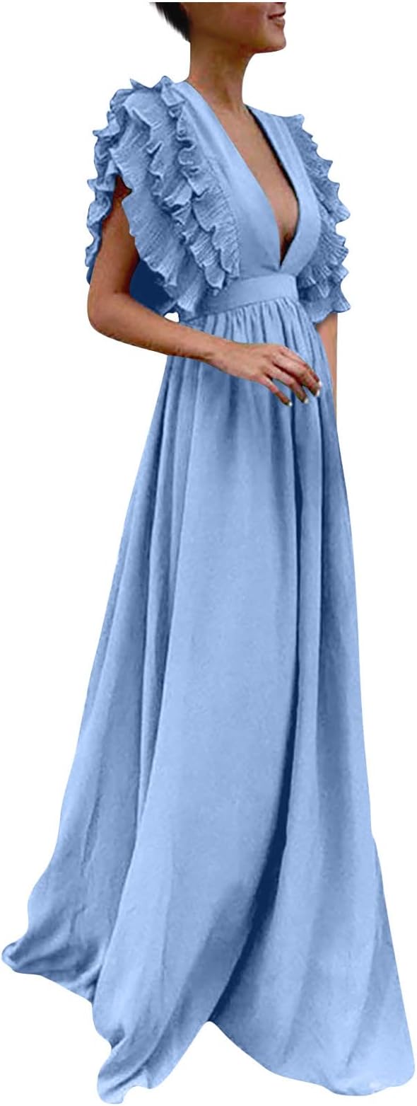 Valenzora - Elegantes Kleid mit gerafften Ärmeln
