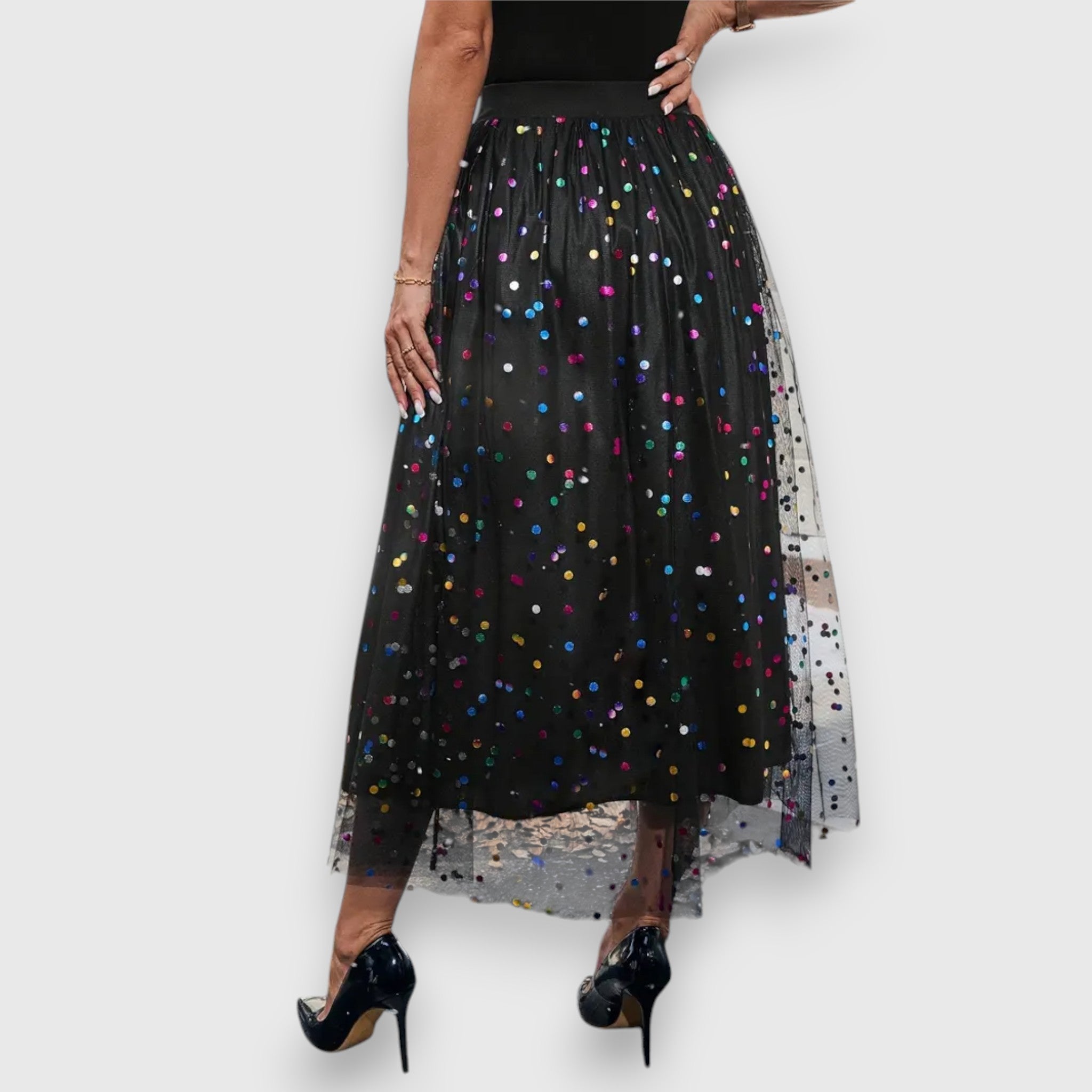 Valenzora | Colorful Polka Dot Skirt