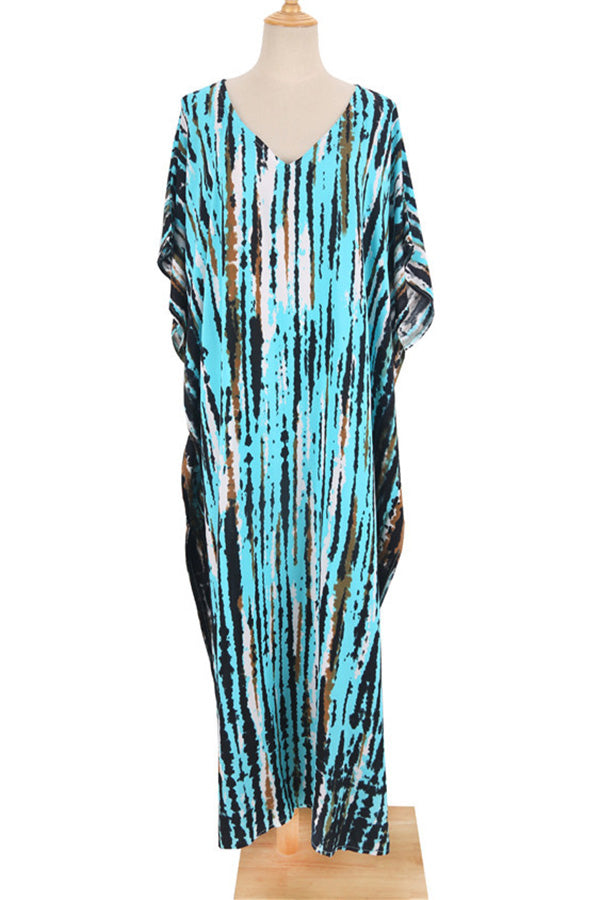 Valenzora Freely – Lockeres Wickelkleid im Batik-Boho-Stil