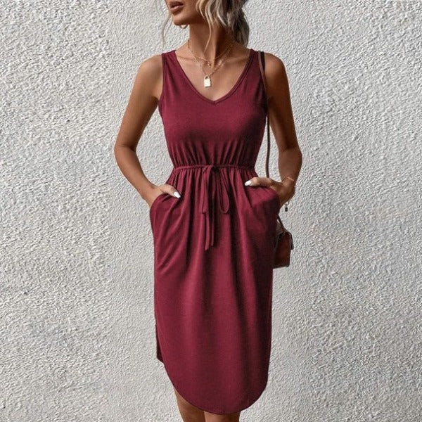 Valenzora – Elegantes Kleid mit Knopfleiste
