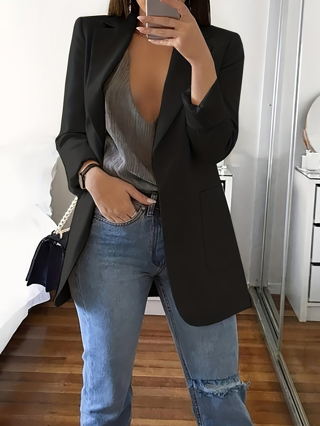 Valenzora | Lässiger Blazer in großen Größen