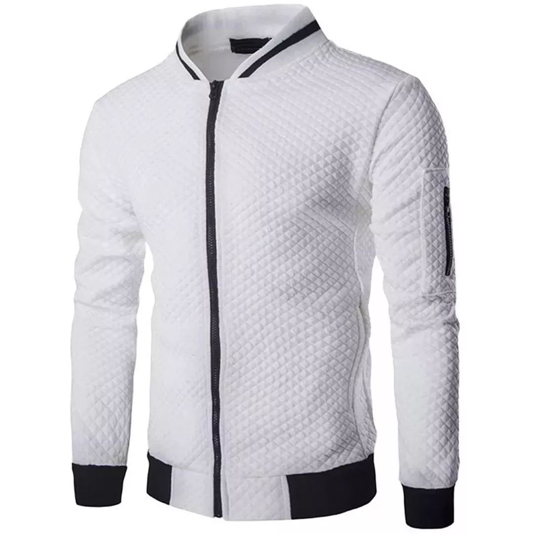 Valenzora | Jacquard Bomberjacke mit Reißverschluss
