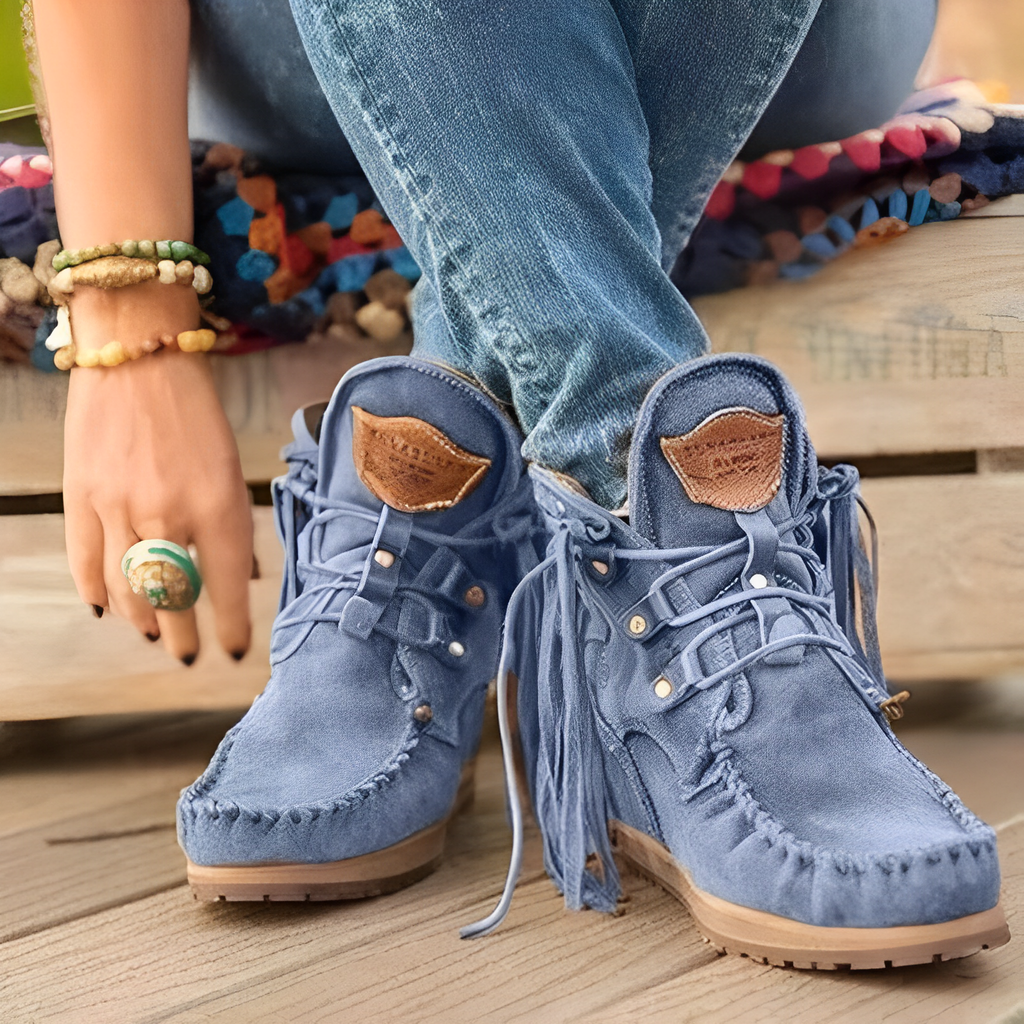 Valenzora | Lightweight suede boots with non-slip sole for comfort