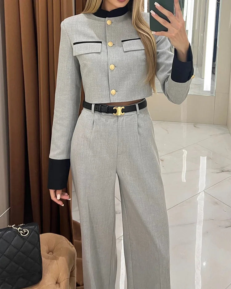Leonie™ - Elegantes lässiges Oberteil und Hose