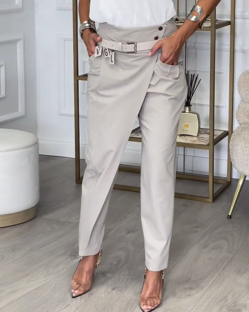 Valenzora | Patchwork-Hose mit Gürtel