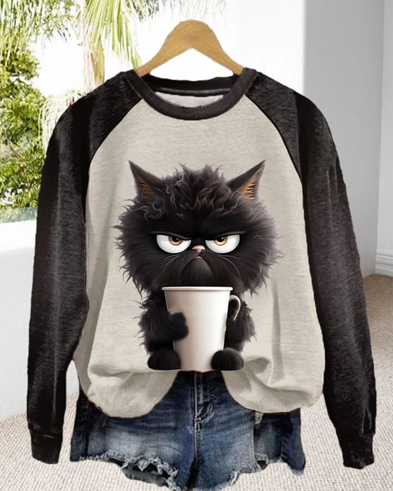 Valenzora | Sweatshirt mit Katzenmotiv