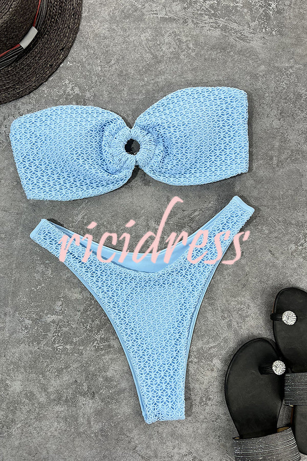 Valenzora bandeau bikini with a ring neckline