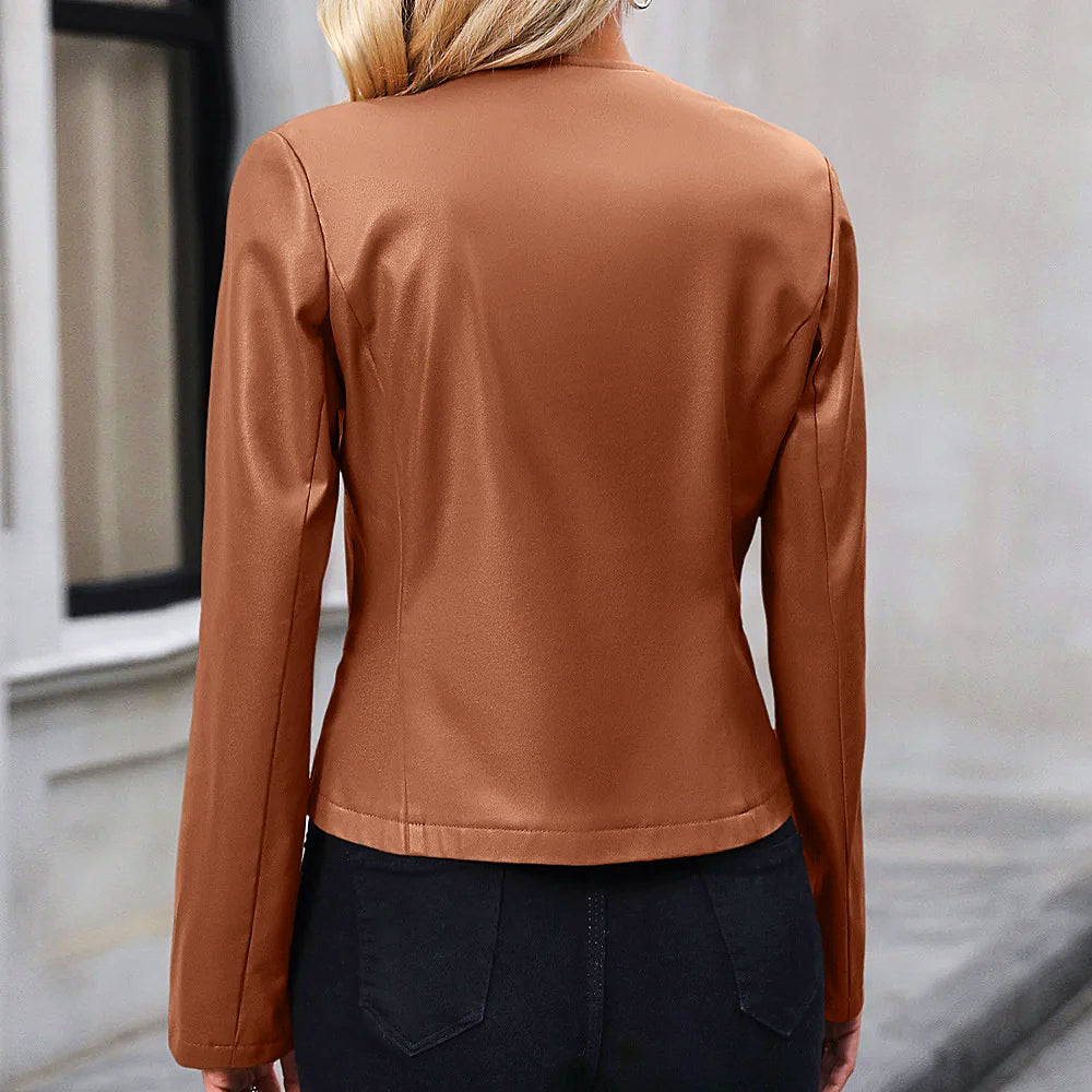 Valenzora | Stylische Biker-Lederjacke für Damen