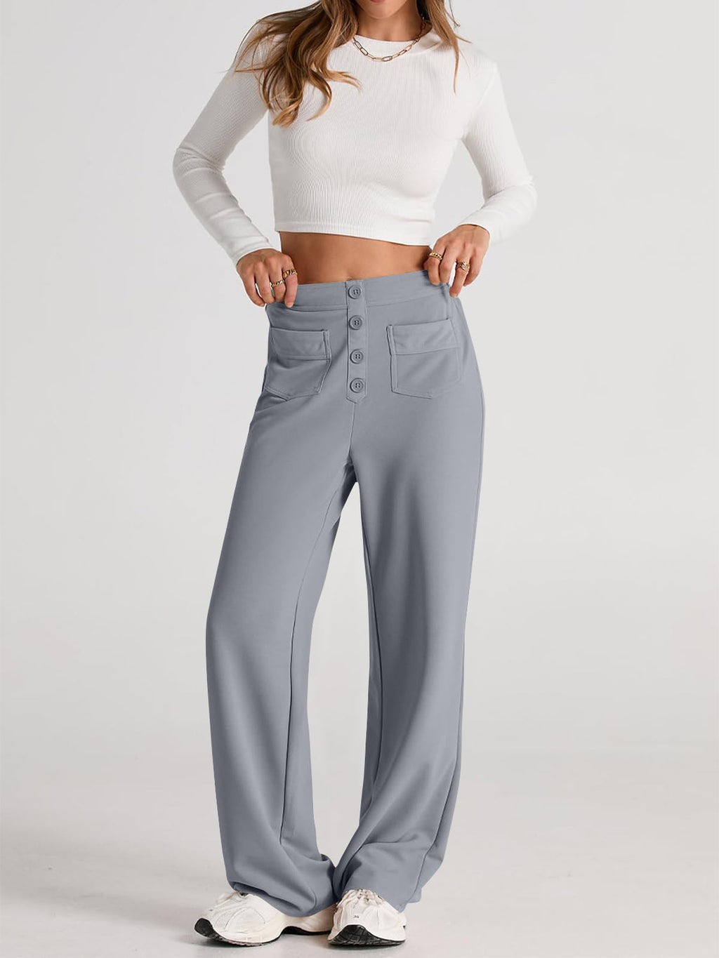 Valenzora | Weite Hose mit Taschen, elegant und bequem