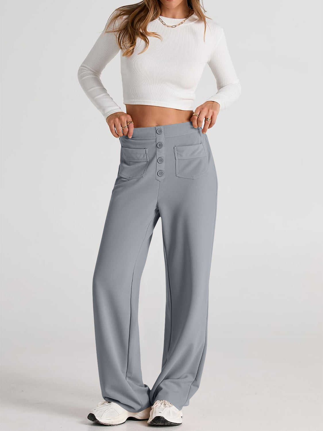 Valenzora | Weite Hose mit Taschen, elegant und bequem