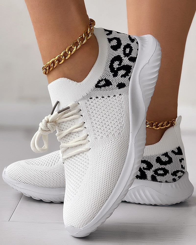 Irene™ | Leopard-Spitzen-Schuhe Atmungsaktive Freizeitschuhe