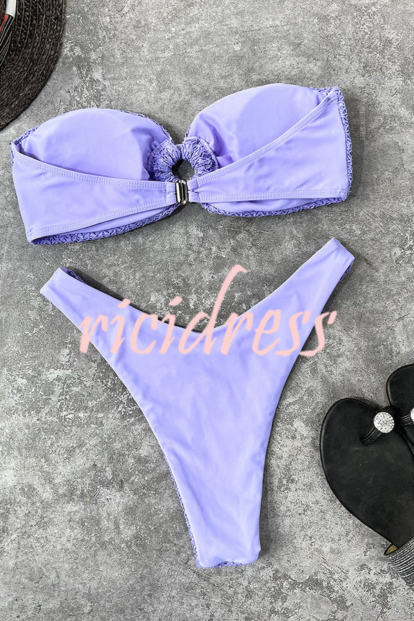 Valenzora bandeau bikini with a ring neckline