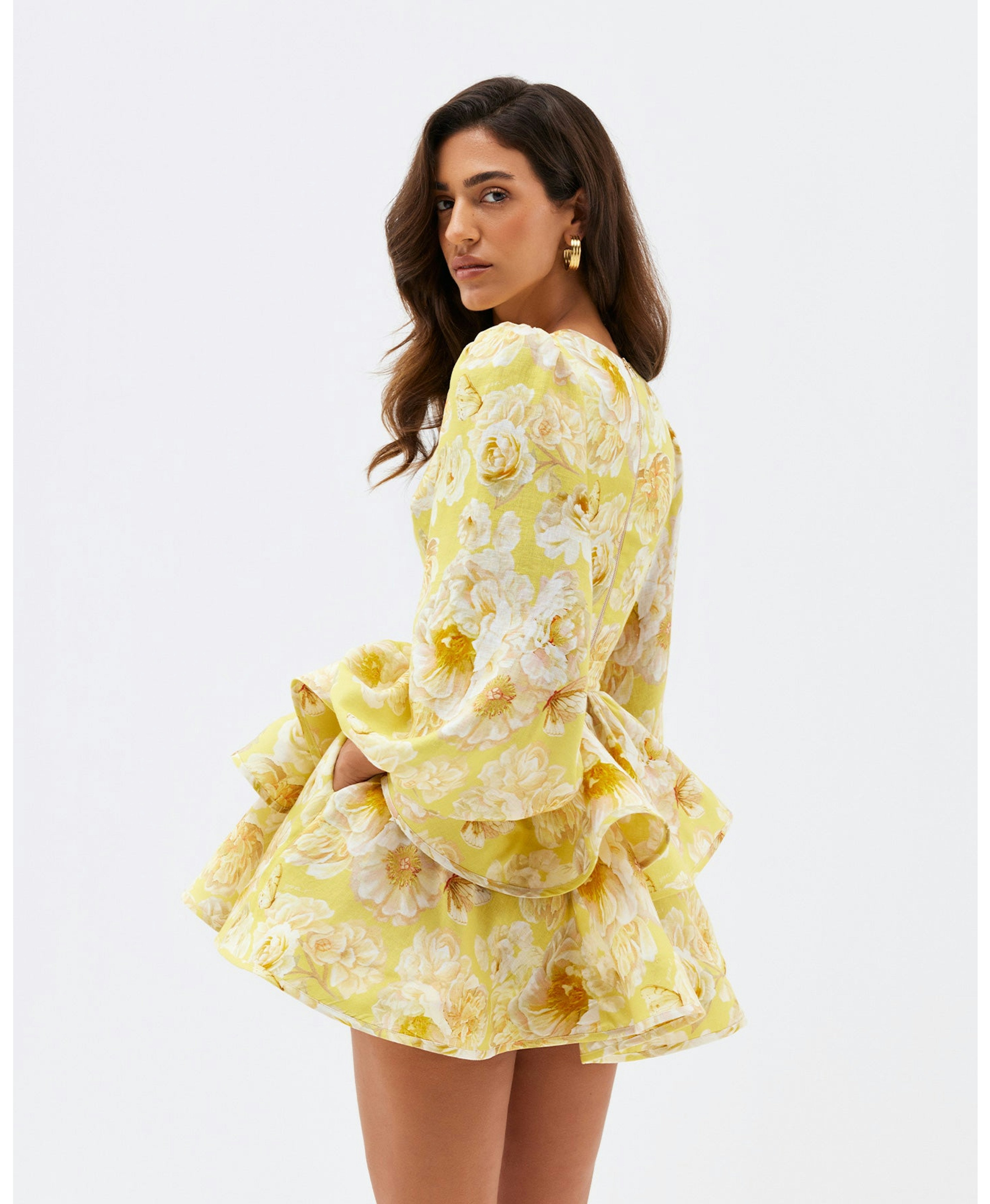 Valenzora | Floral ruffled dress