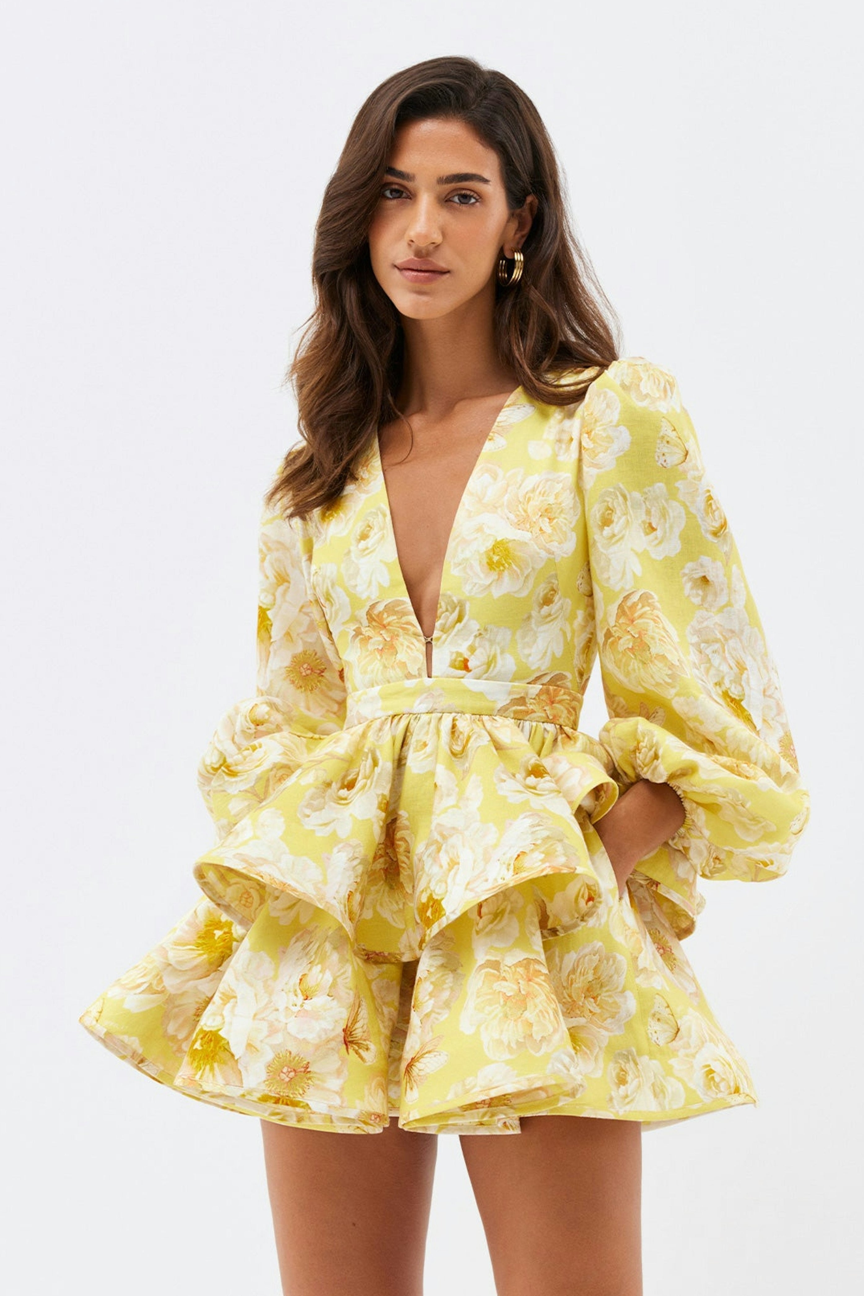 Valenzora | Floral ruffled dress